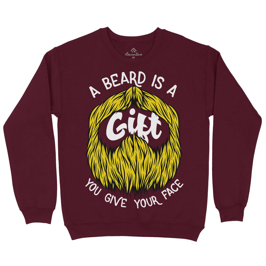 Beard Is A Gift Mens Crew Neck Sweatshirt Barber C804