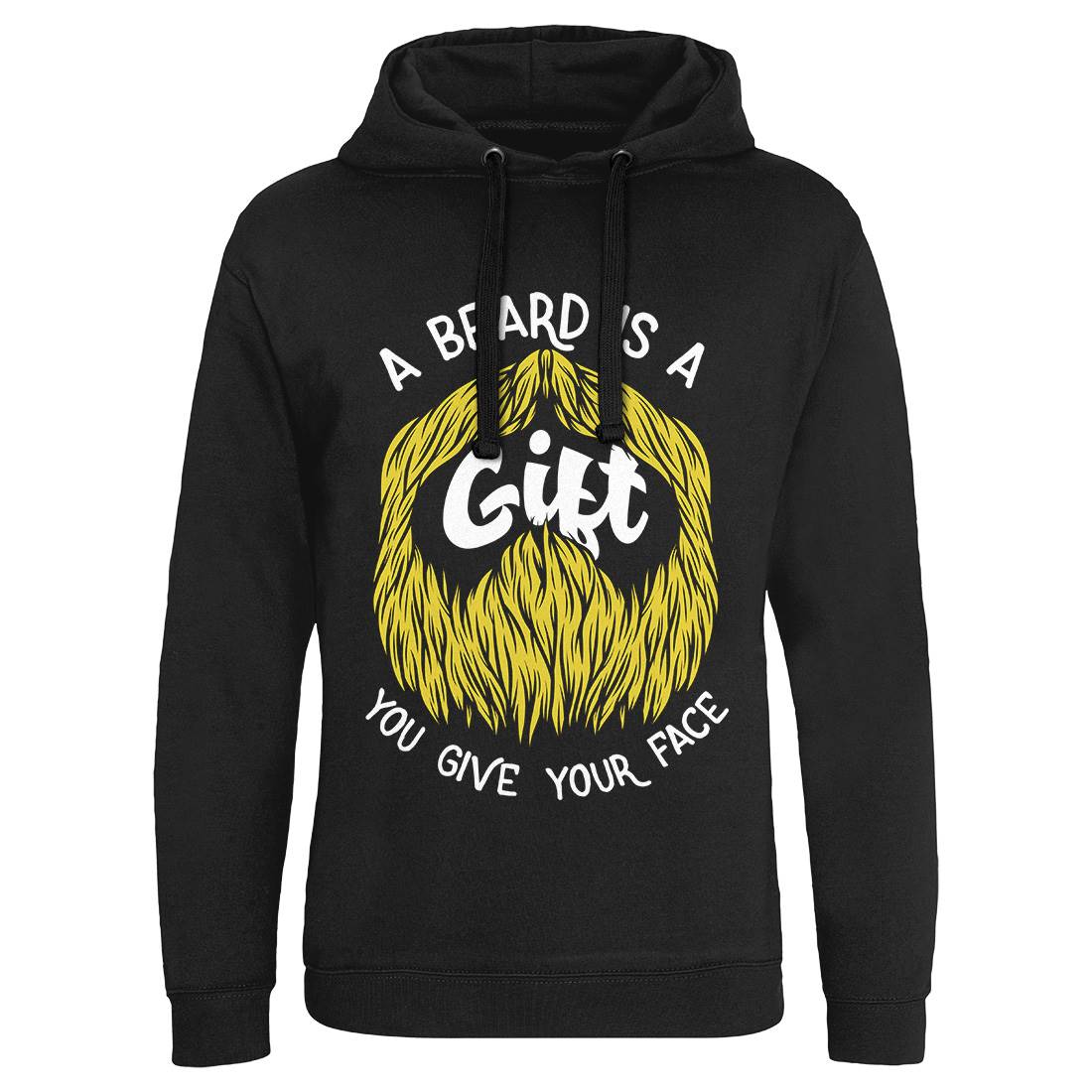 Beard Is A Gift Mens Hoodie Without Pocket Barber C804