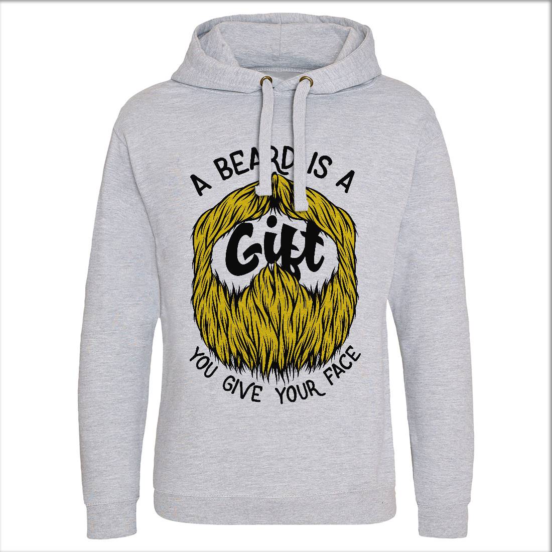 Beard Is A Gift Mens Hoodie Without Pocket Barber C804
