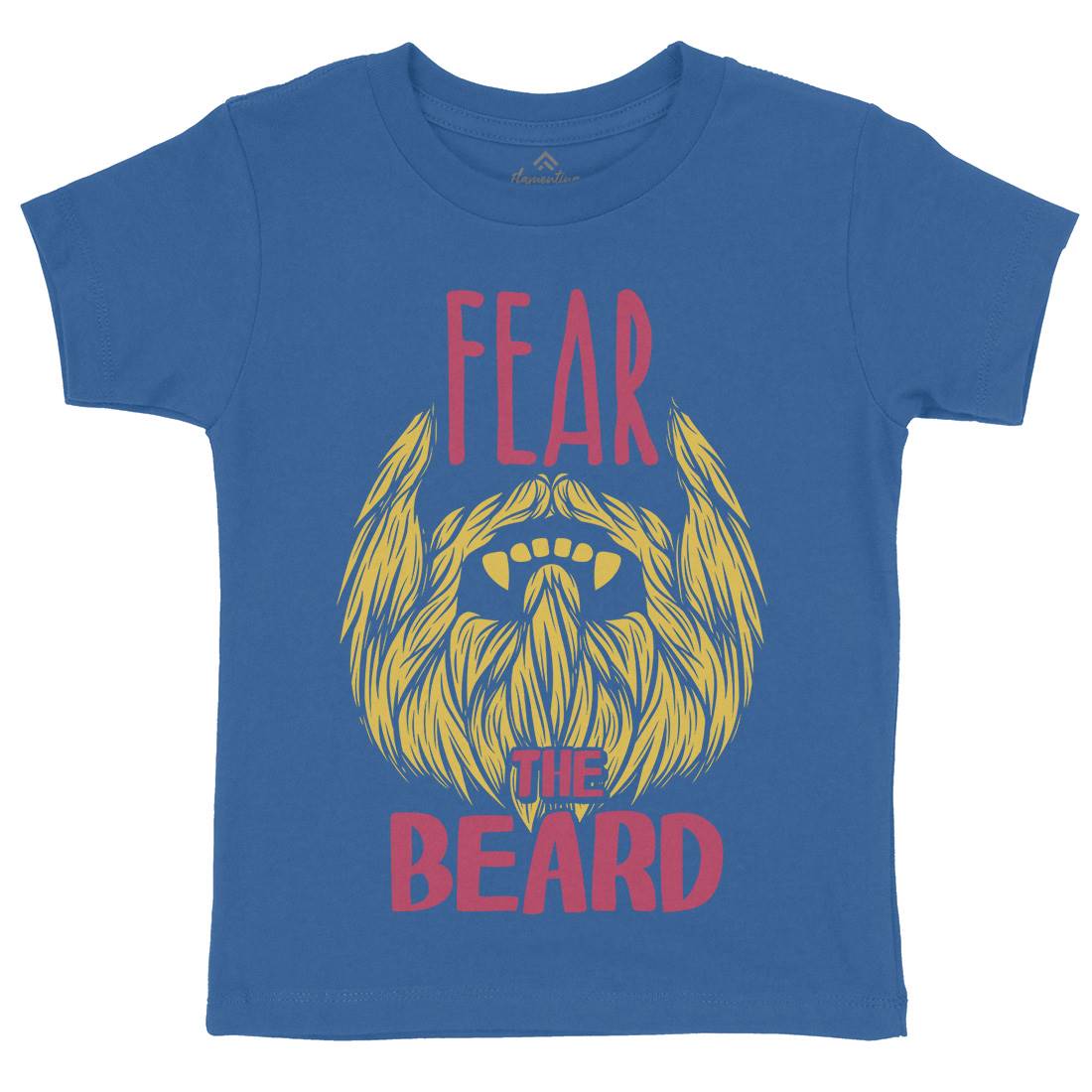 Fear The Beard Kids Crew Neck T-Shirt Barber C805