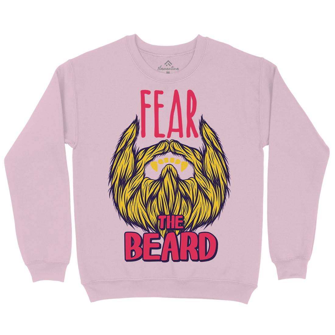 Fear The Beard Kids Crew Neck Sweatshirt Barber C805