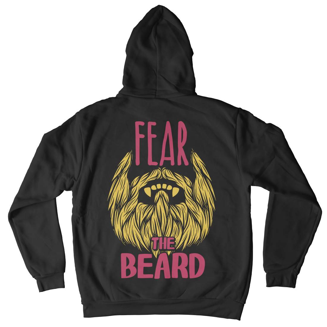 Fear The Beard Mens Hoodie With Pocket Barber C805