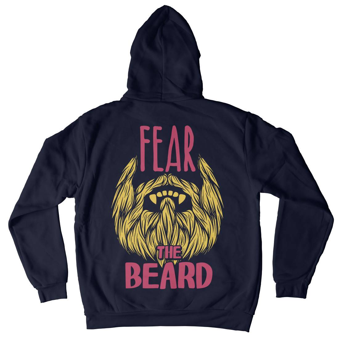 Fear The Beard Mens Hoodie With Pocket Barber C805