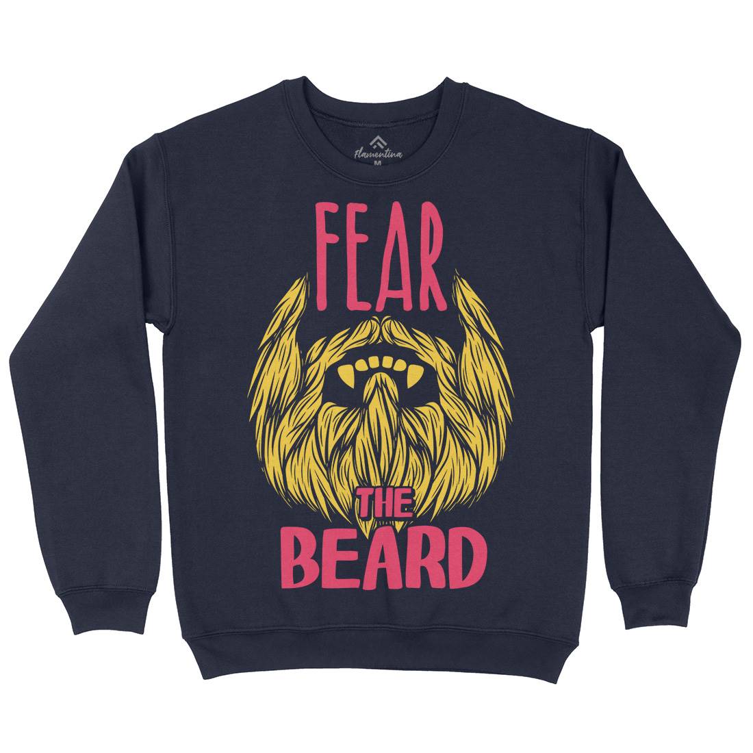 Fear The Beard Kids Crew Neck Sweatshirt Barber C805
