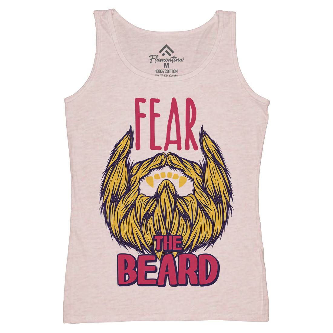 Fear The Beard Womens Organic Tank Top Vest Barber C805