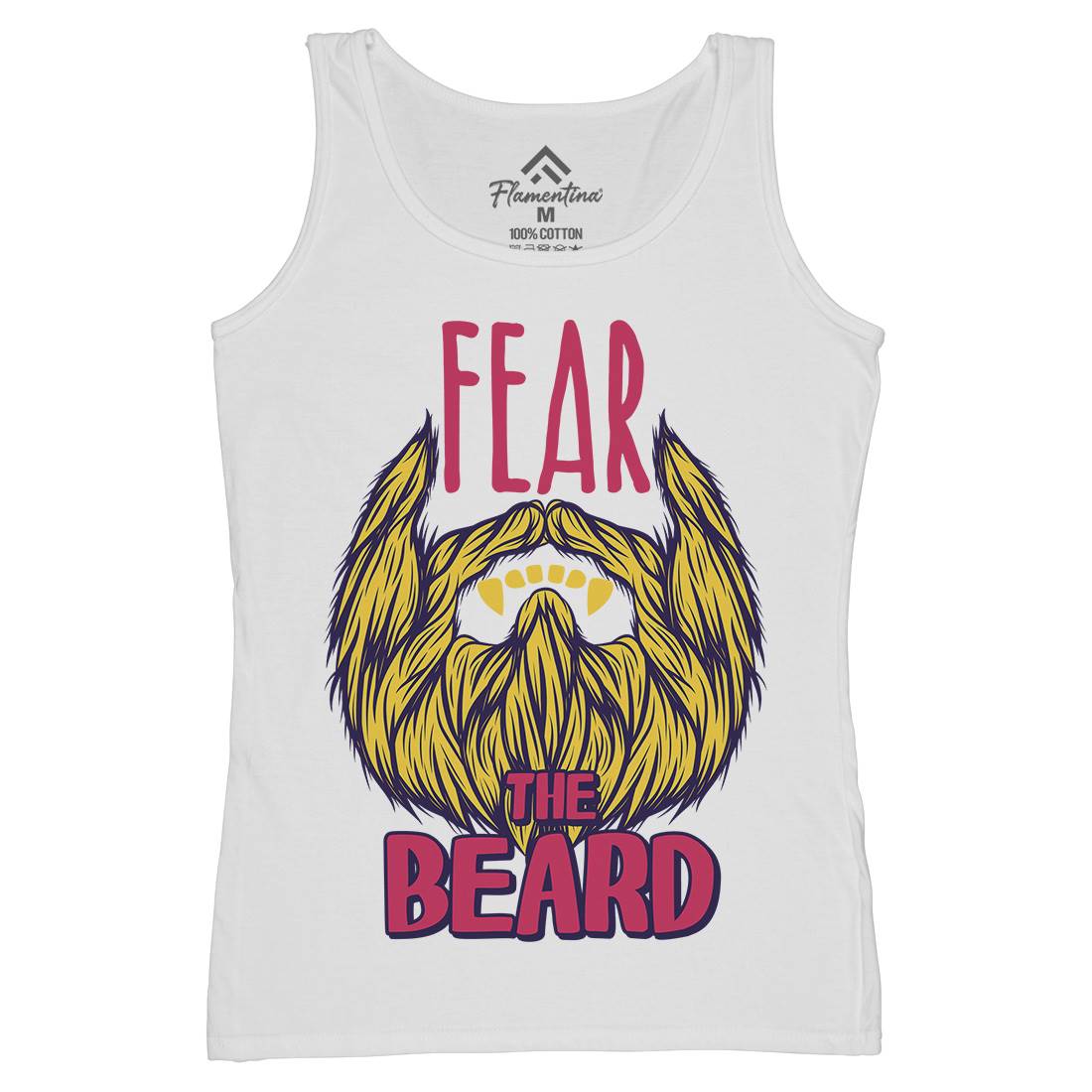 Fear The Beard Womens Organic Tank Top Vest Barber C805