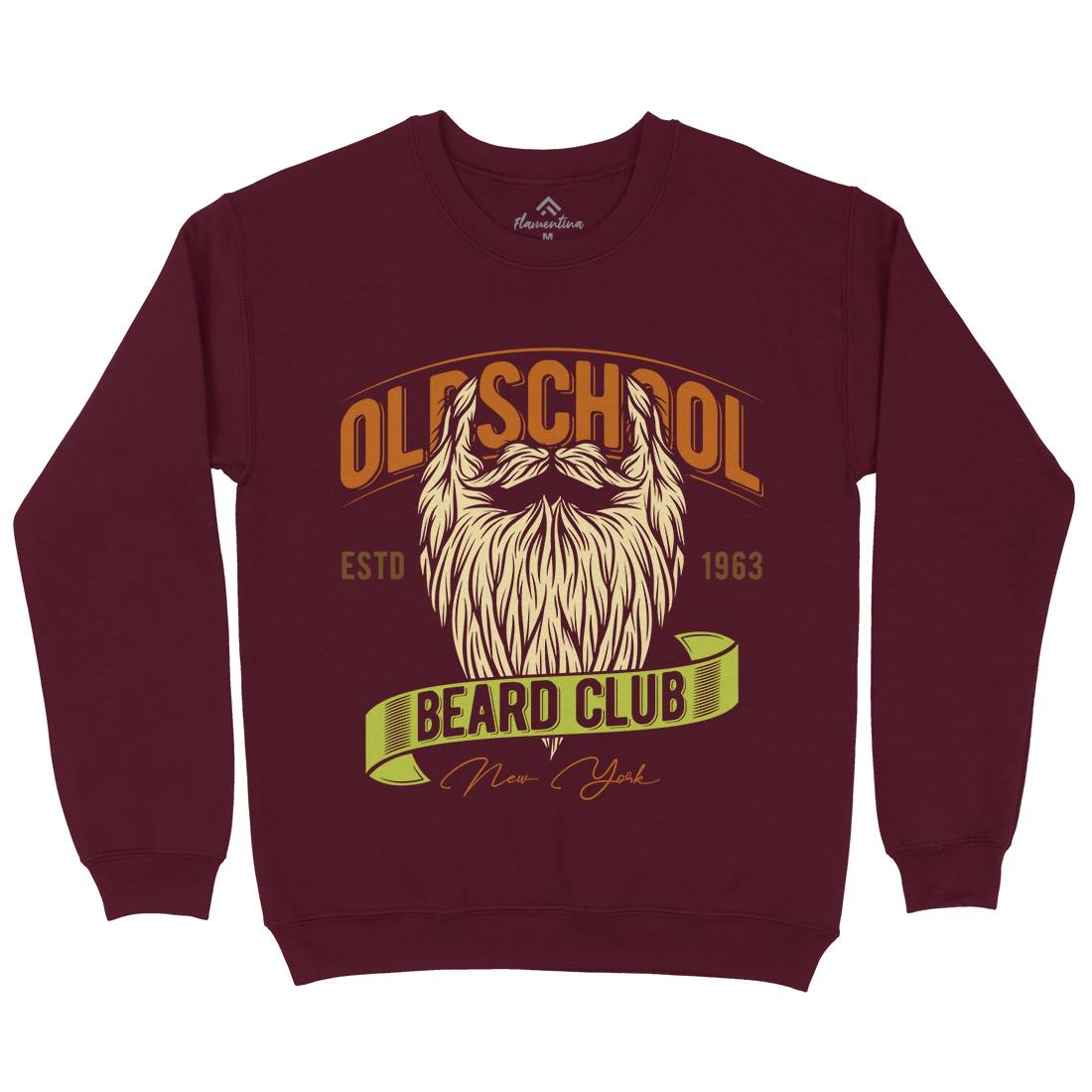 Oldschool Beard Club Kids Crew Neck Sweatshirt Barber C807