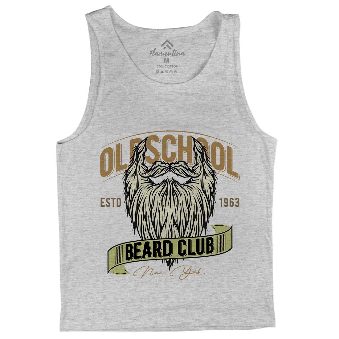 Oldschool Beard Club Mens Tank Top Vest Barber C807