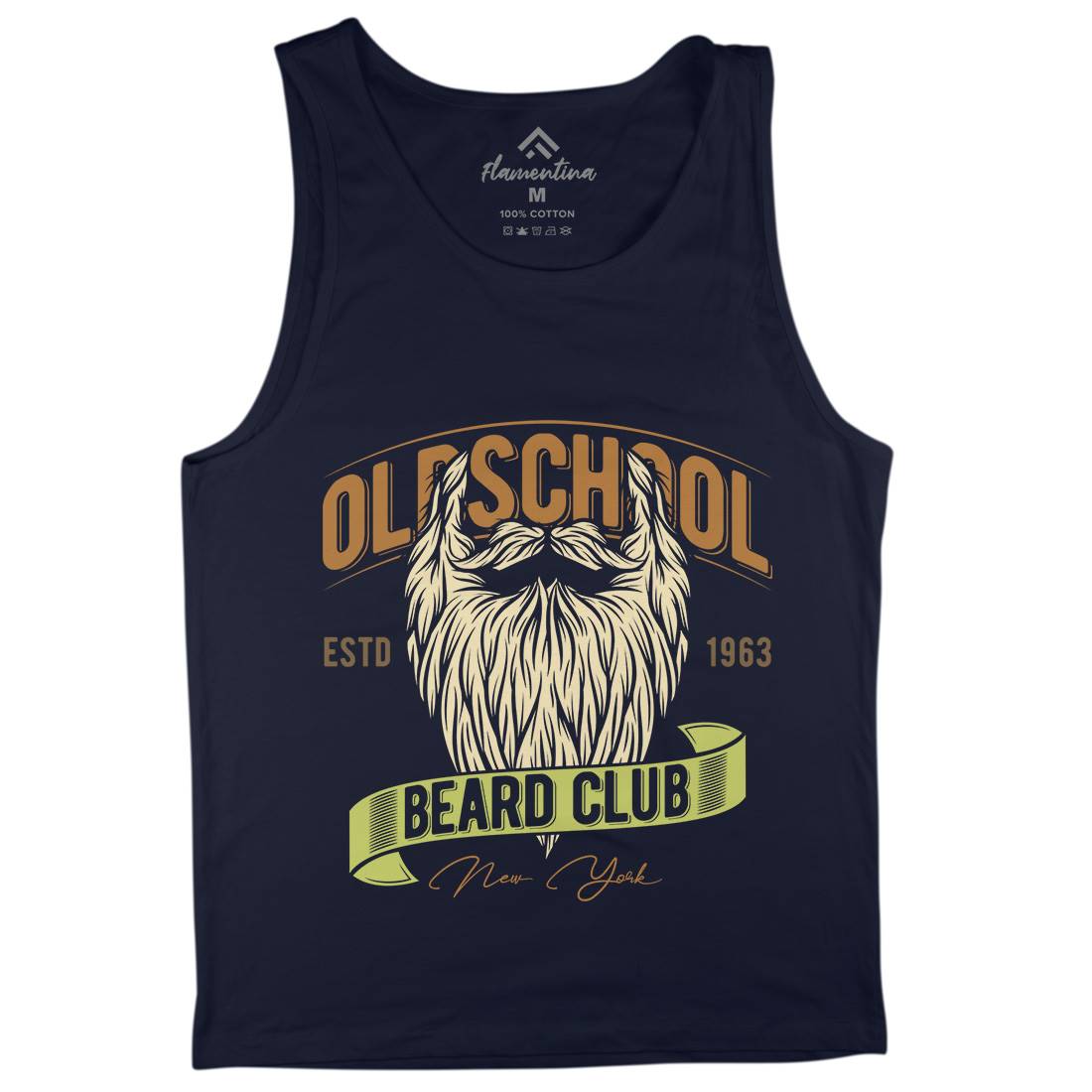 Oldschool Beard Club Mens Tank Top Vest Barber C807