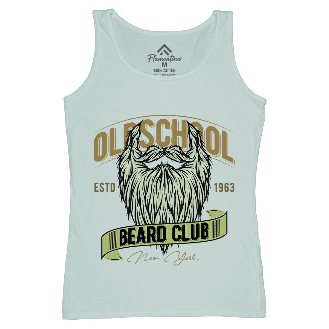 Oldschool Beard Club Womens Organic Tank Top Vest Barber C807
