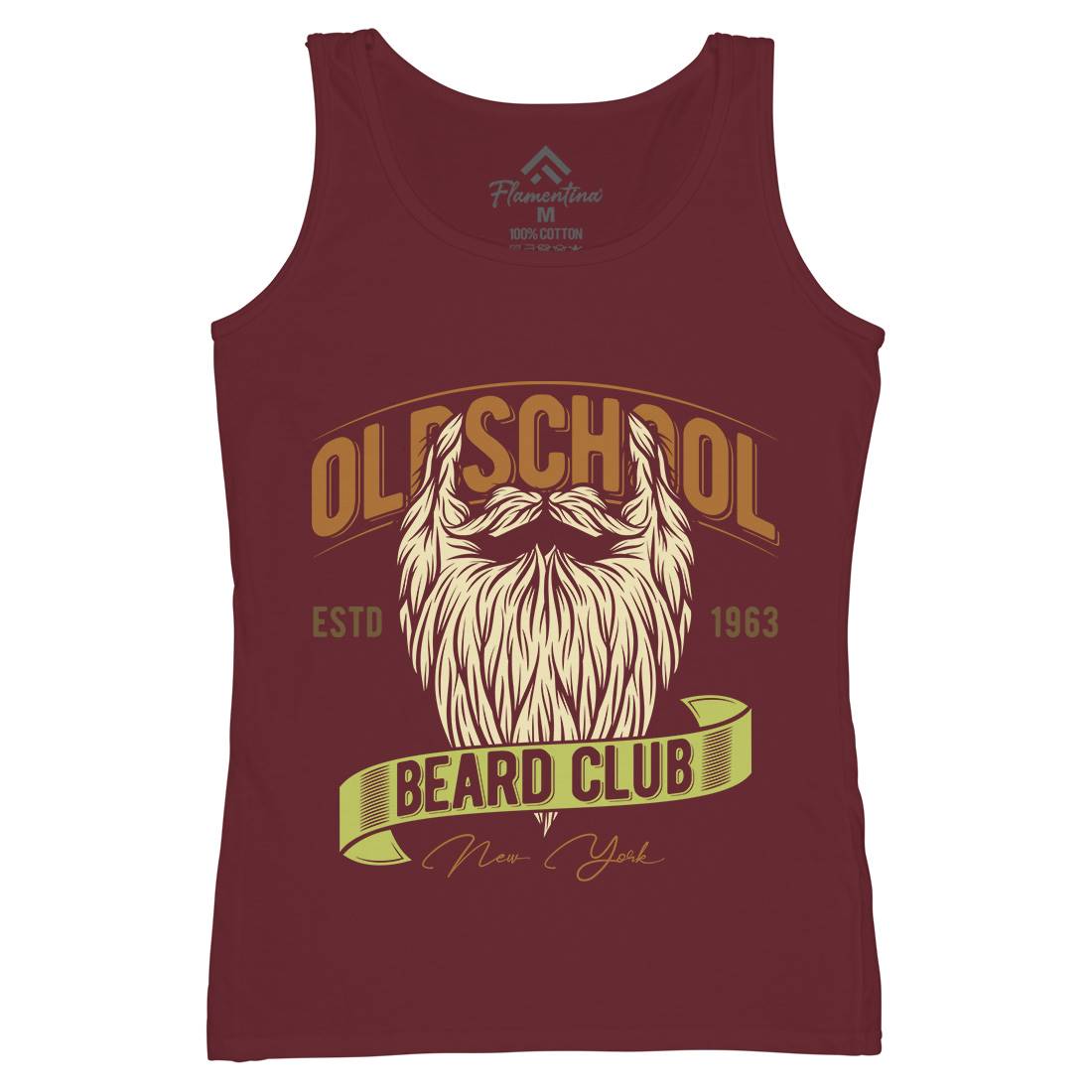 Oldschool Beard Club Womens Organic Tank Top Vest Barber C807