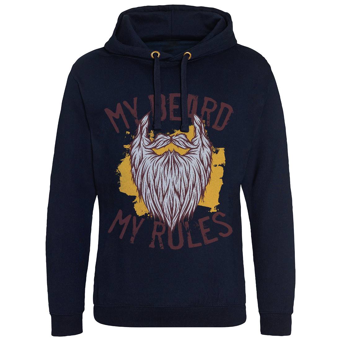 My Beard Rules Mens Hoodie Without Pocket Barber C808