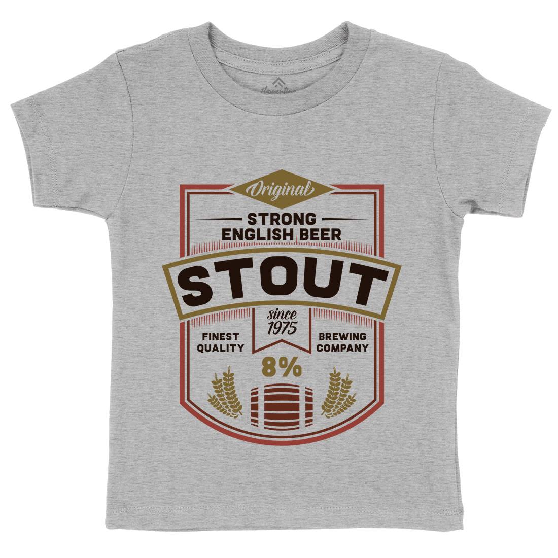 Beer Stout Kids Crew Neck T-Shirt Drinks C809