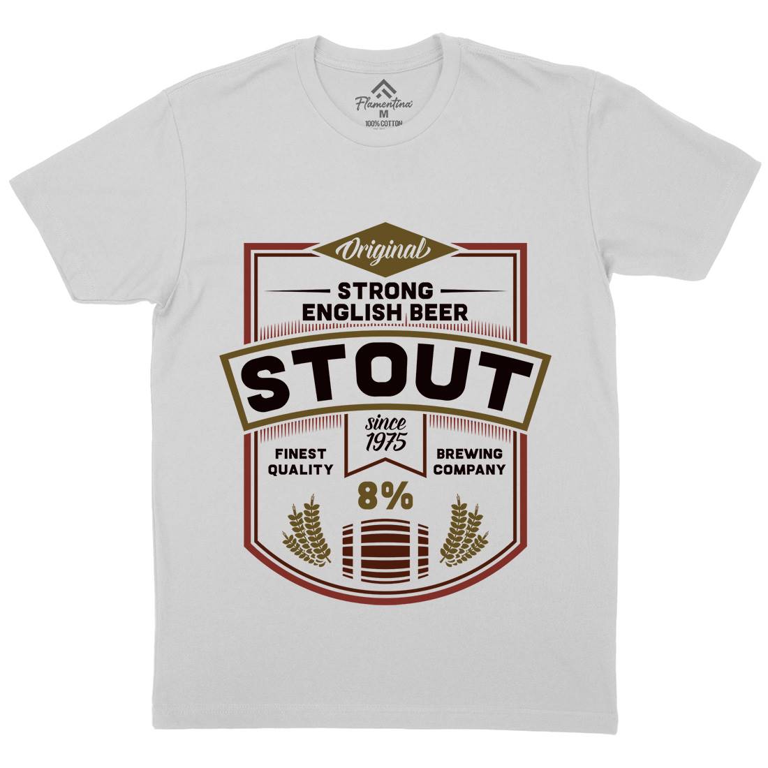 Beer Stout Mens Crew Neck T-Shirt Drinks C809