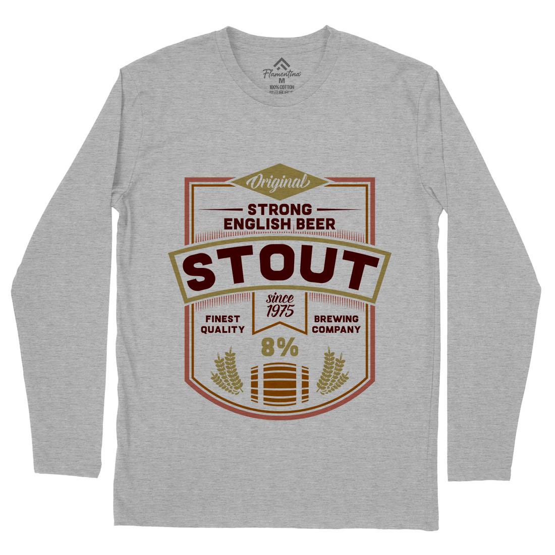 Beer Stout Mens Long Sleeve T-Shirt Drinks C809