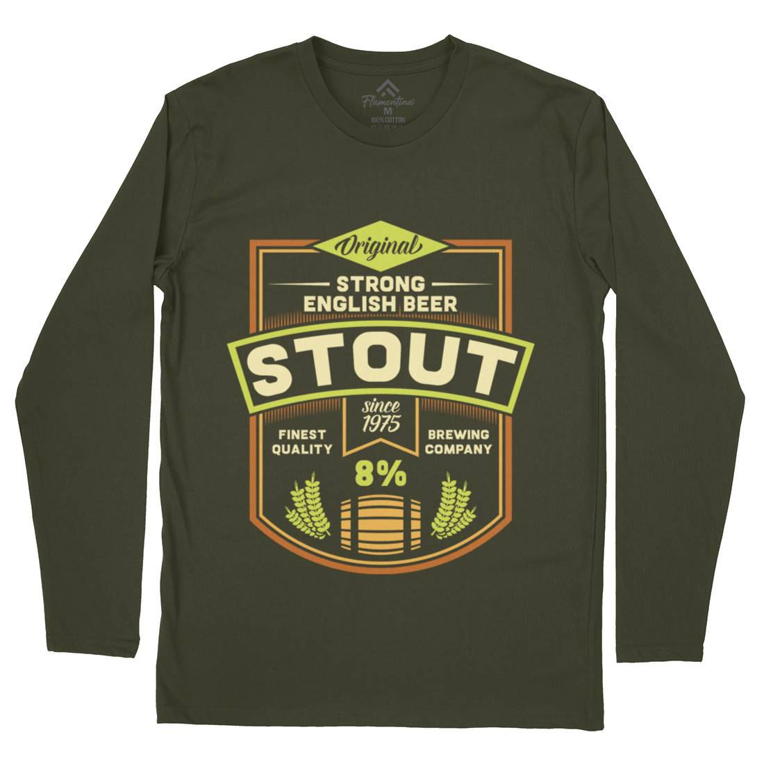 Beer Stout Mens Long Sleeve T-Shirt Drinks C809