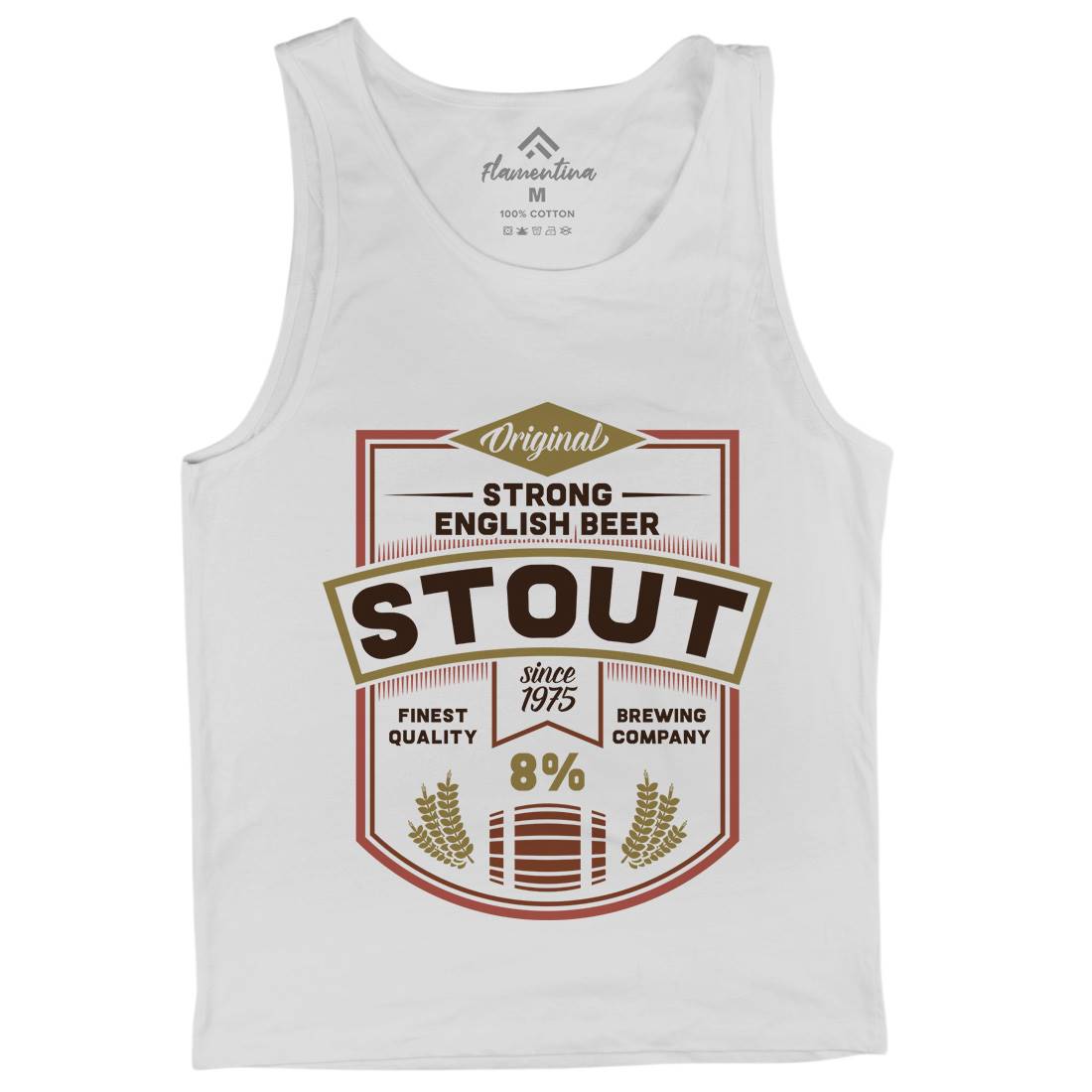 Beer Stout Mens Tank Top Vest Drinks C809