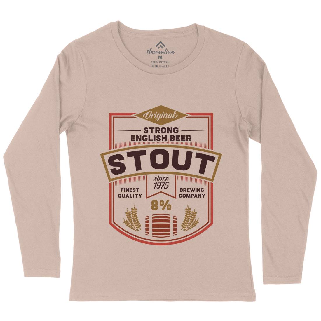 Beer Stout Womens Long Sleeve T-Shirt Drinks C809
