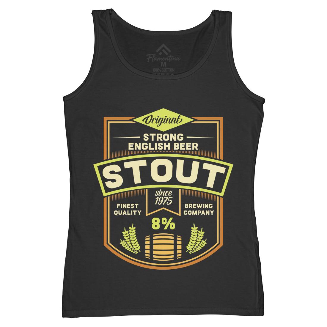 Beer Stout Womens Organic Tank Top Vest Drinks C809