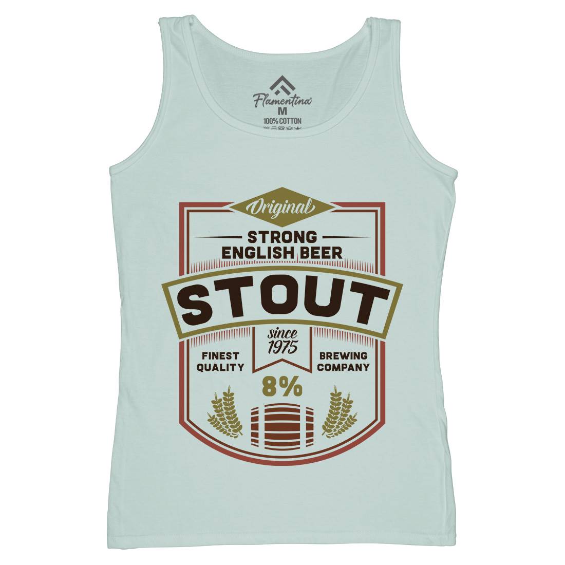 Beer Stout Womens Organic Tank Top Vest Drinks C809