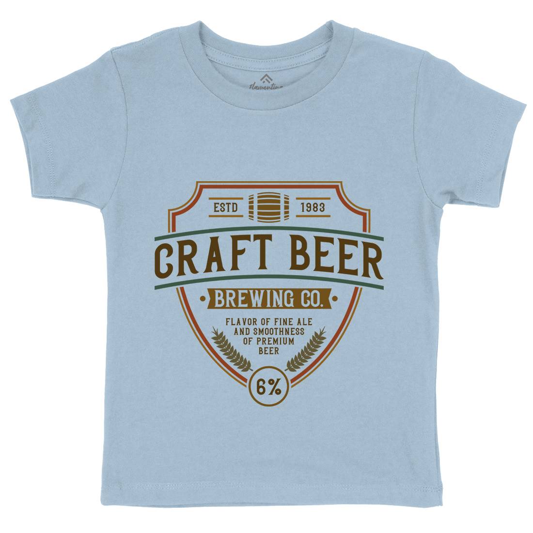 Craft Beer Kids Crew Neck T-Shirt Drinks C810