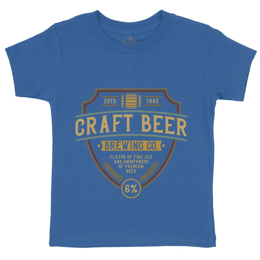 Craft Beer Kids Crew Neck T-Shirt Drinks C810