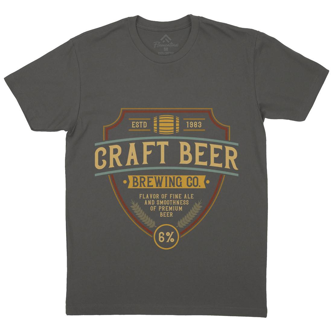 Craft Beer Mens Crew Neck T-Shirt Drinks C810