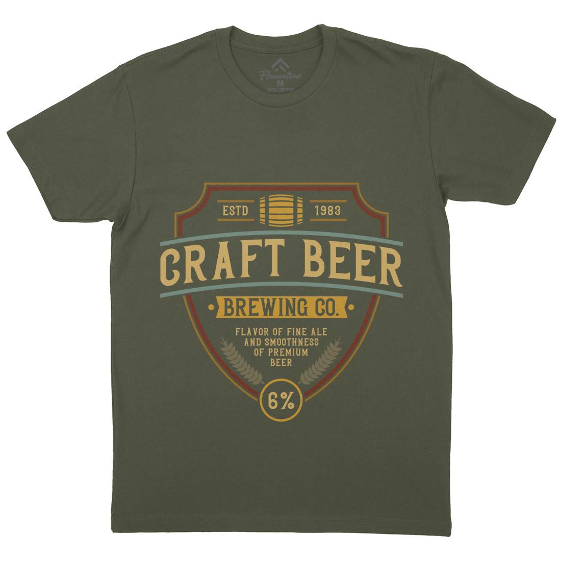 Craft Beer Mens Crew Neck T-Shirt Drinks C810