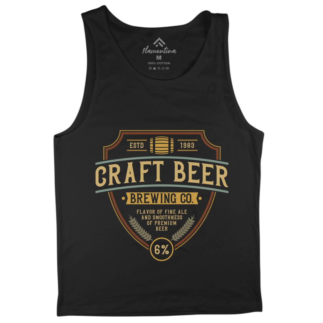 Craft Beer Mens Tank Top Vest Drinks C810