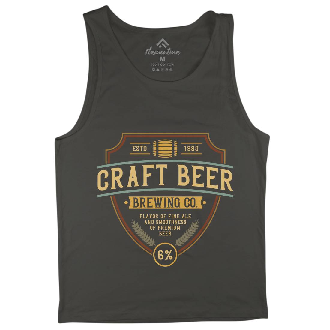 Craft Beer Mens Tank Top Vest Drinks C810