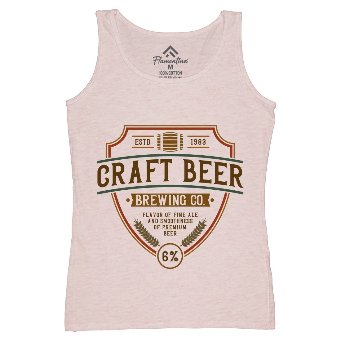Craft Beer Womens Organic Tank Top Vest Drinks C810