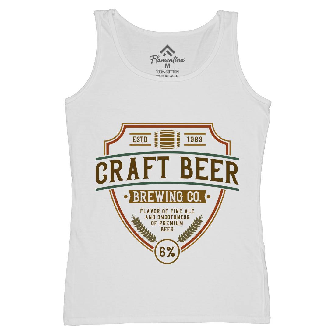 Craft Beer Womens Organic Tank Top Vest Drinks C810