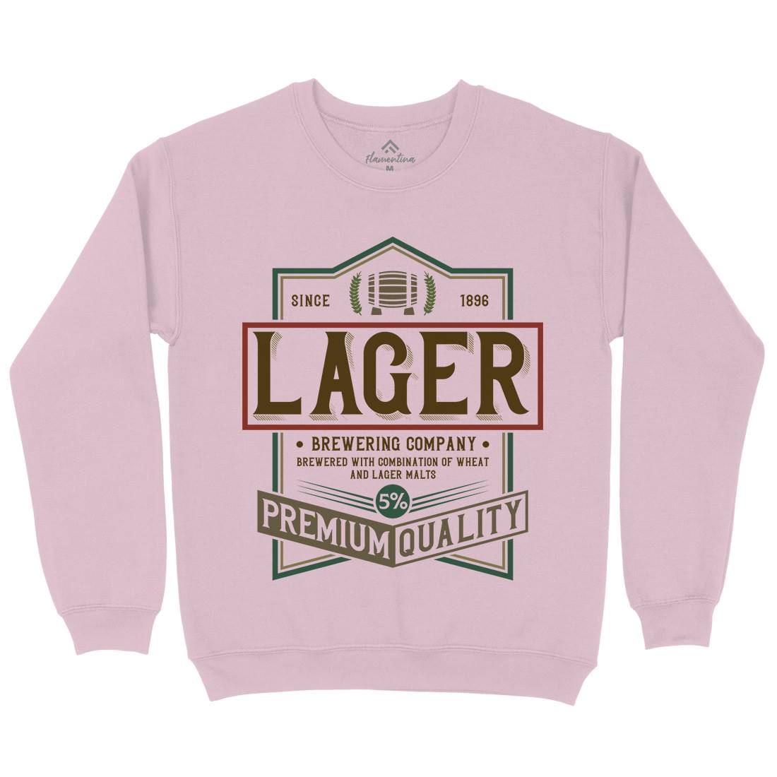 Lager Beer Kids Crew Neck Sweatshirt Drinks C811