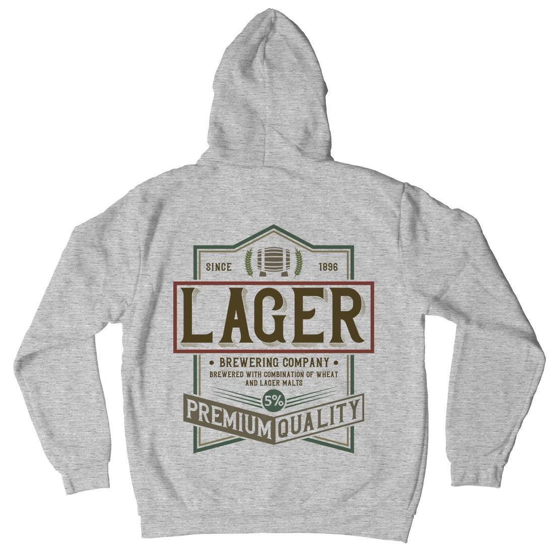 Lager Beer Mens Hoodie With Pocket Drinks C811