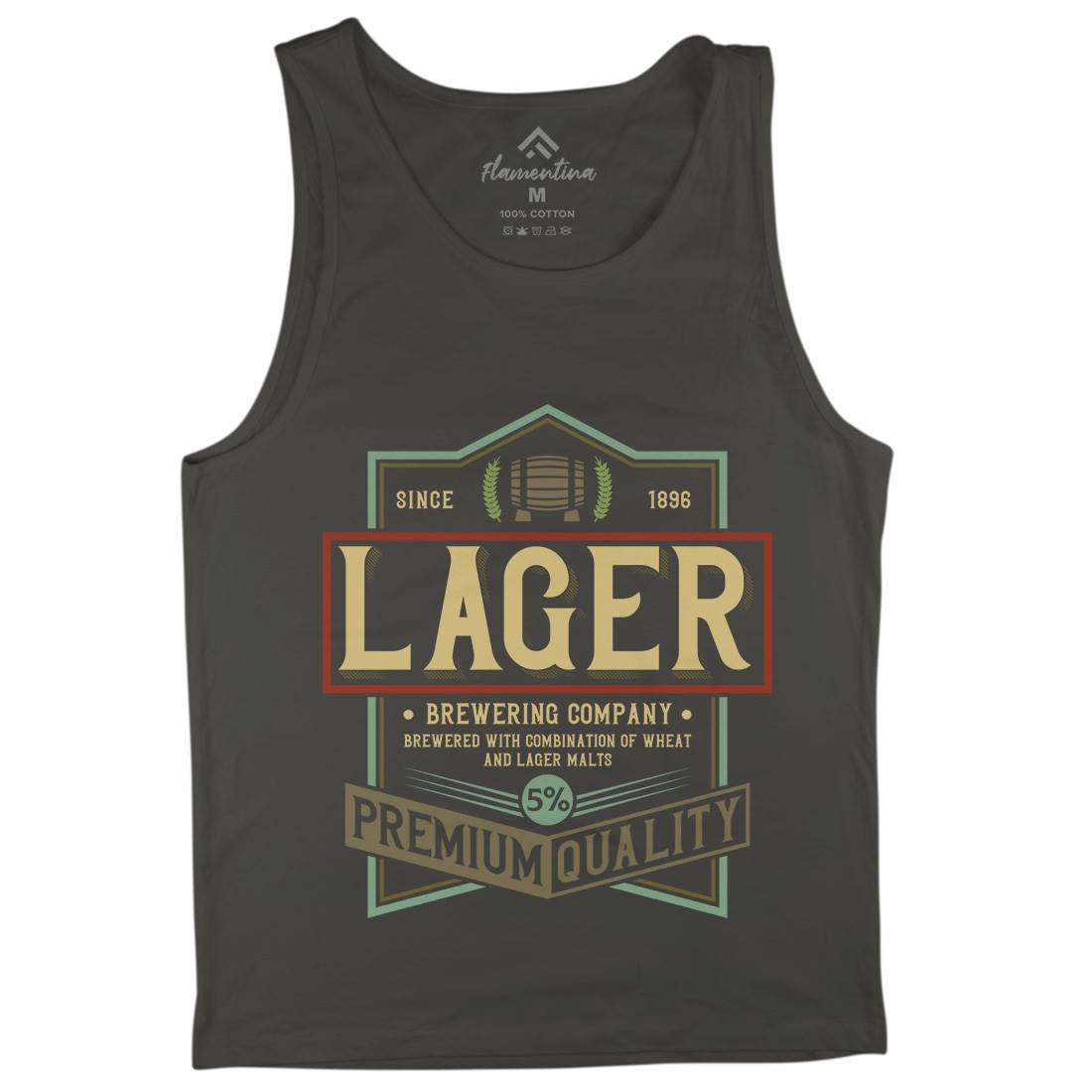 Lager Beer Mens Tank Top Vest Drinks C811
