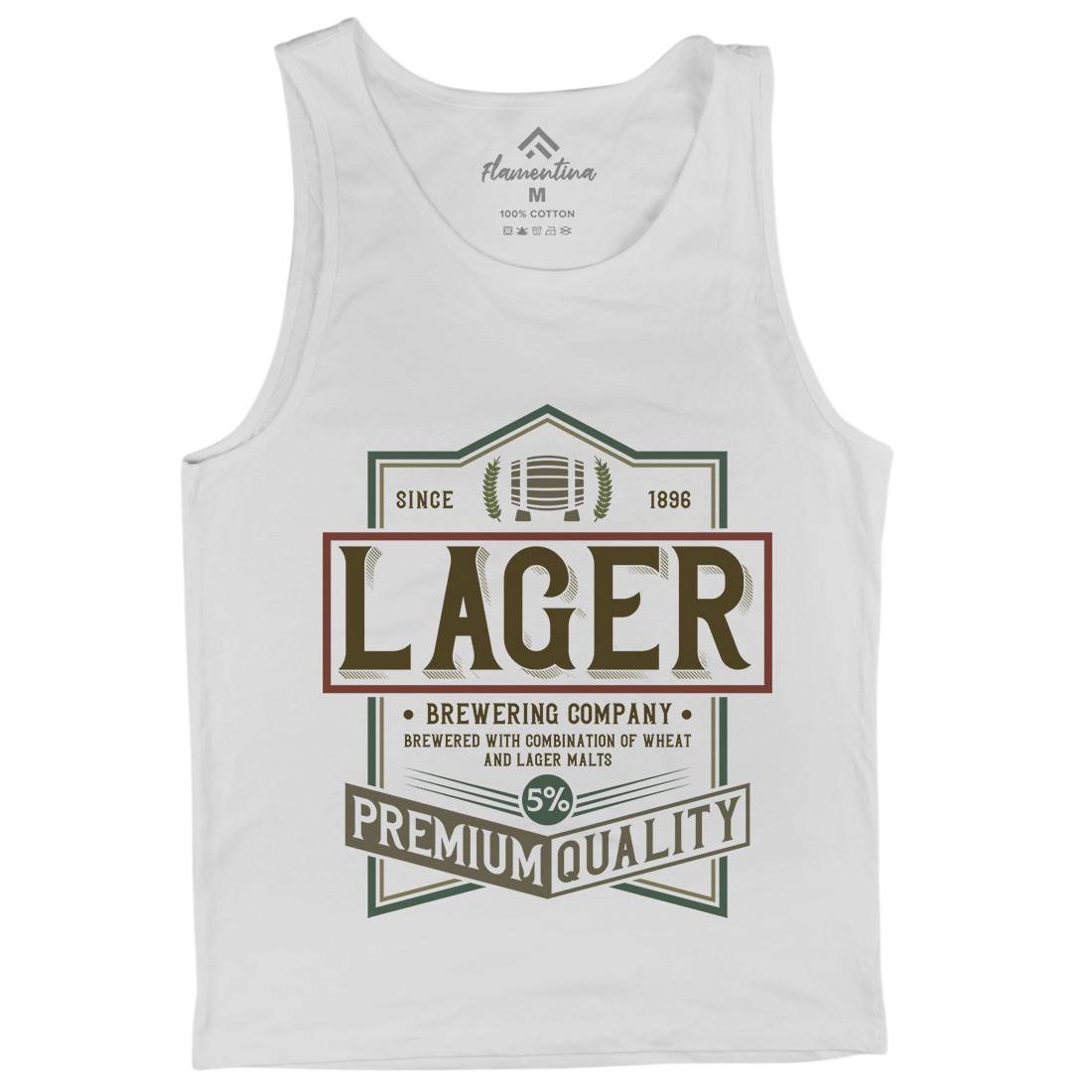Lager Beer Mens Tank Top Vest Drinks C811