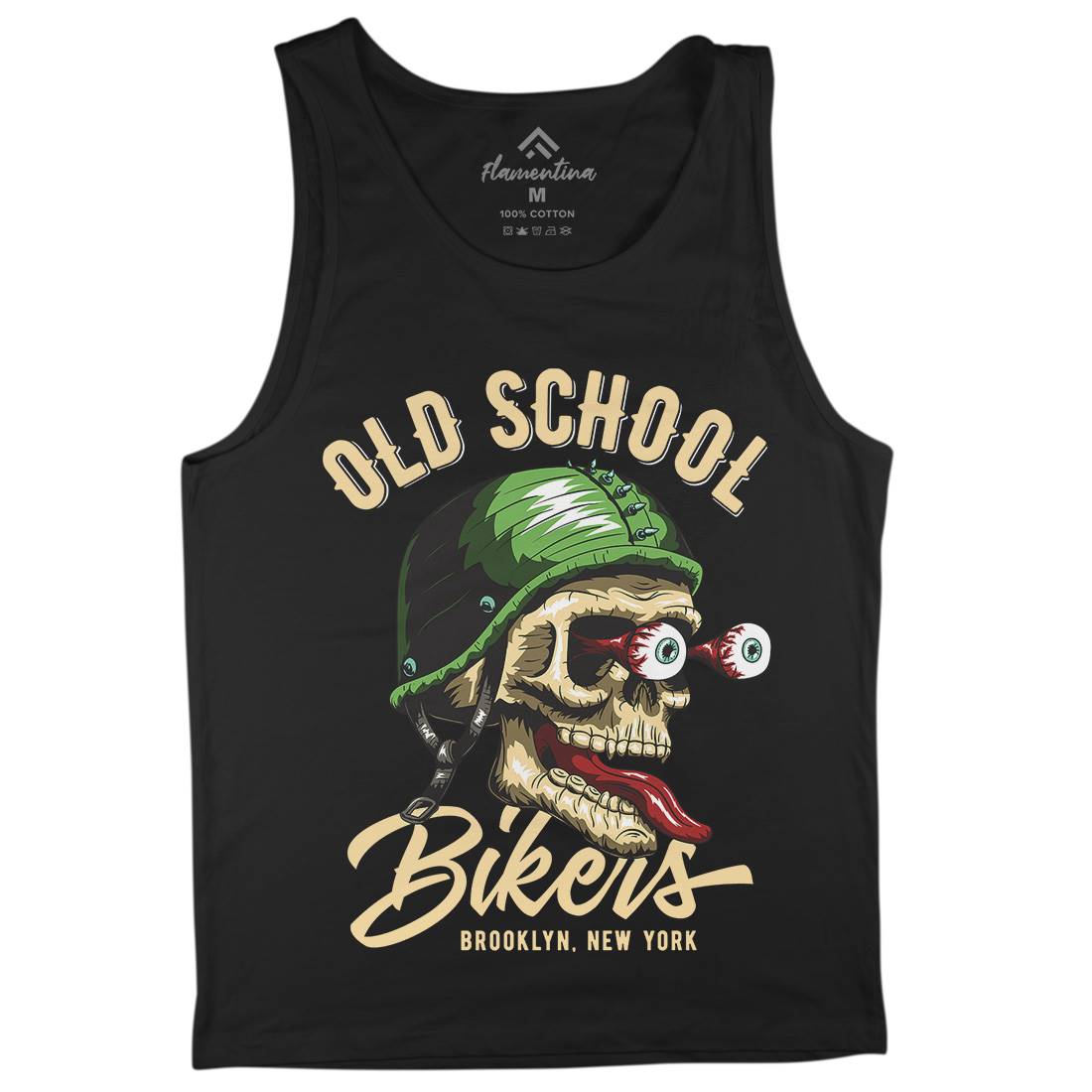 Oldschool Biker Mens Tank Top Vest Motorcycles C812
