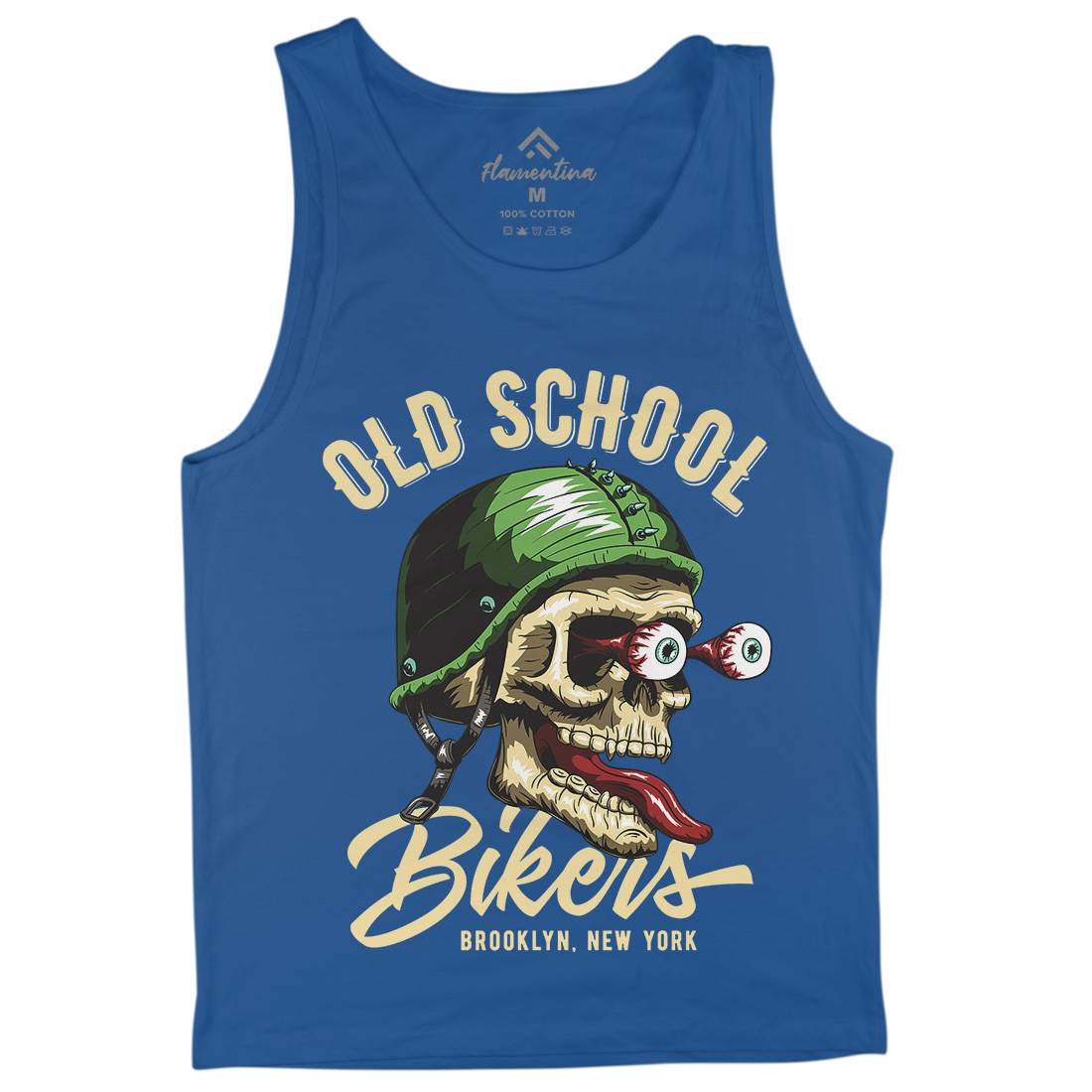 Oldschool Biker Mens Tank Top Vest Motorcycles C812