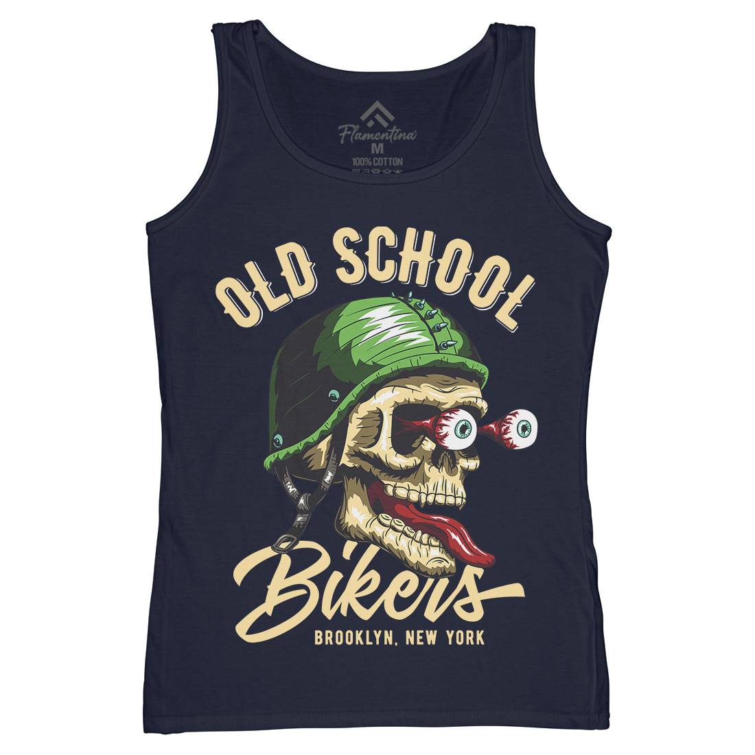 Oldschool Biker Womens Organic Tank Top Vest Motorcycles C812