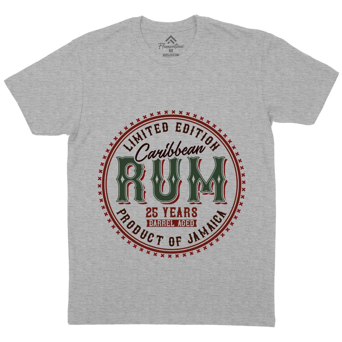 Caribbean Rum Mens Crew Neck T-Shirt Drinks C816
