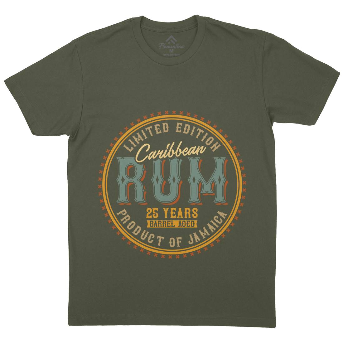 Caribbean Rum Mens Crew Neck T-Shirt Drinks C816