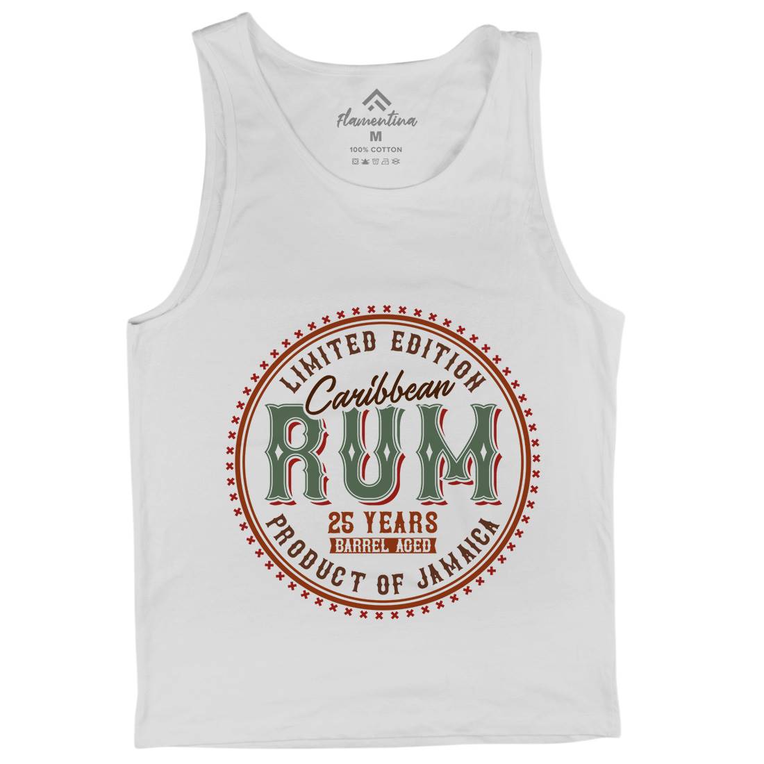 Caribbean Rum Mens Tank Top Vest Drinks C816