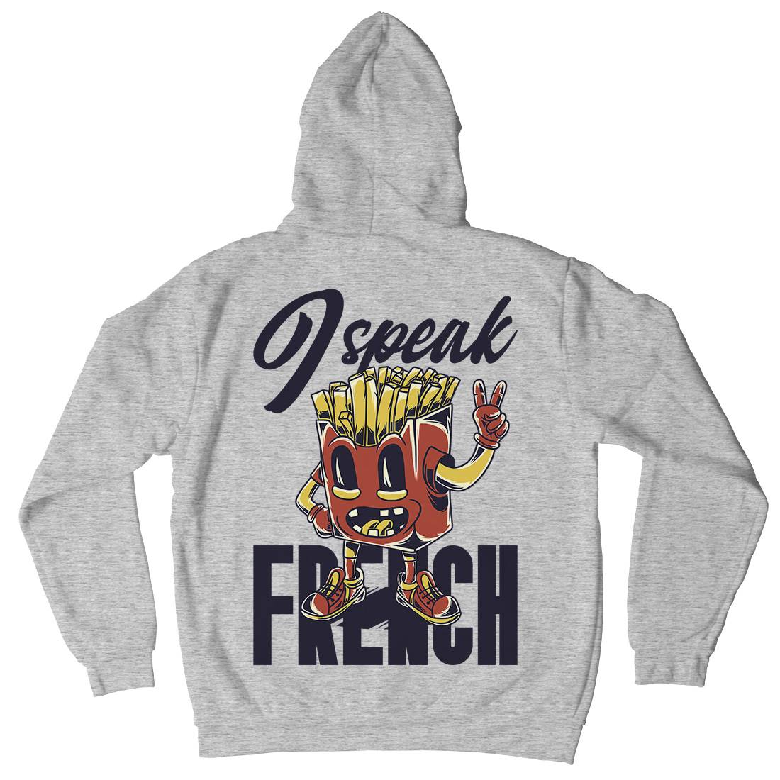 I Speak French Kids Crew Neck Hoodie Food C817