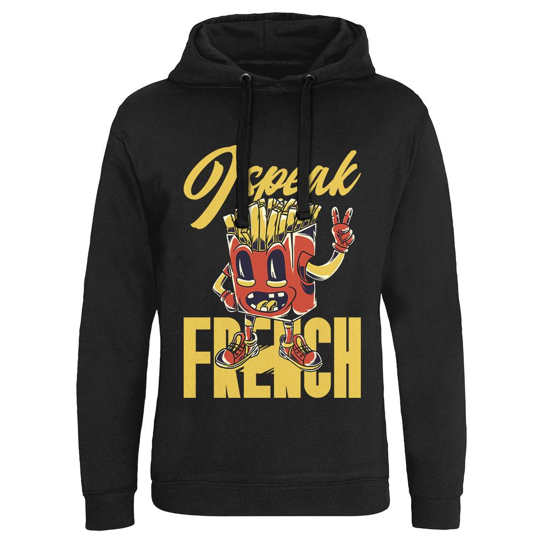 I Speak French Mens Hoodie Without Pocket Food C817