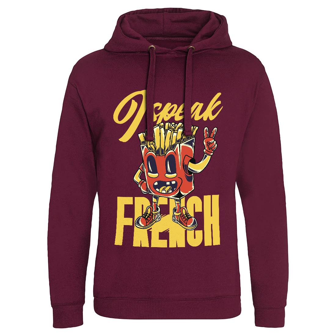 I Speak French Mens Hoodie Without Pocket Food C817
