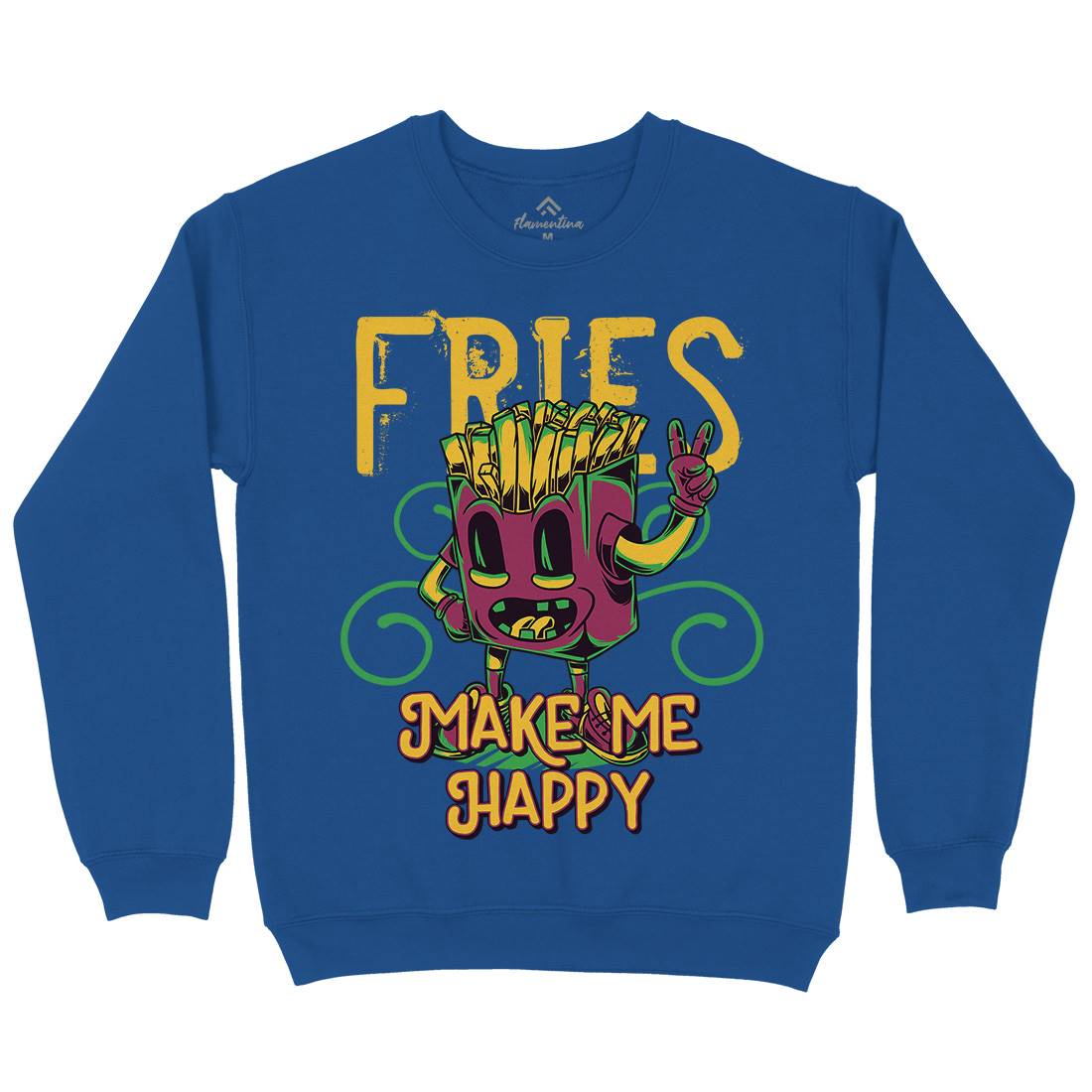 Fries Kids Crew Neck Sweatshirt Food C818