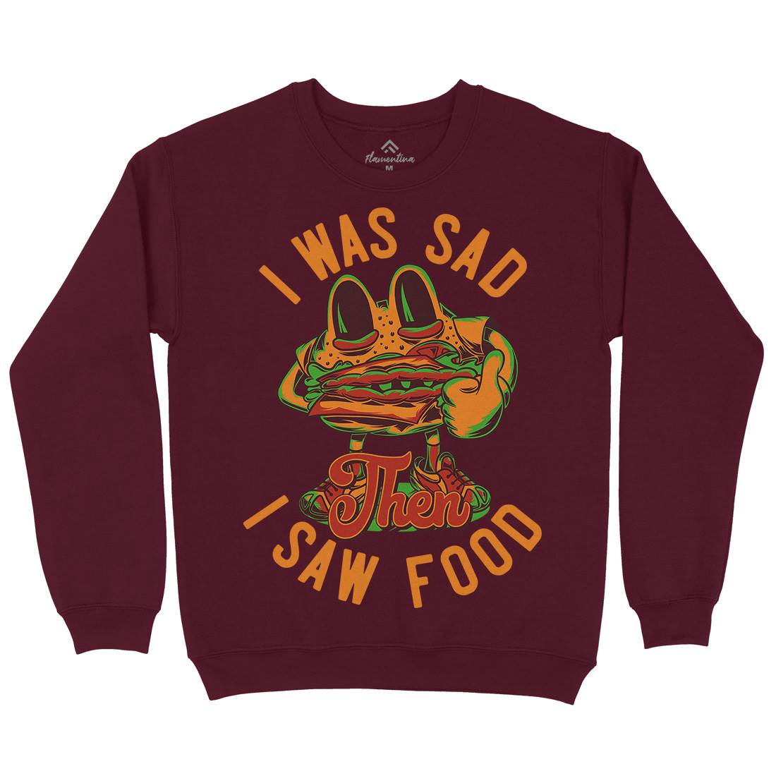 I Was Sad Kids Crew Neck Sweatshirt Food C819