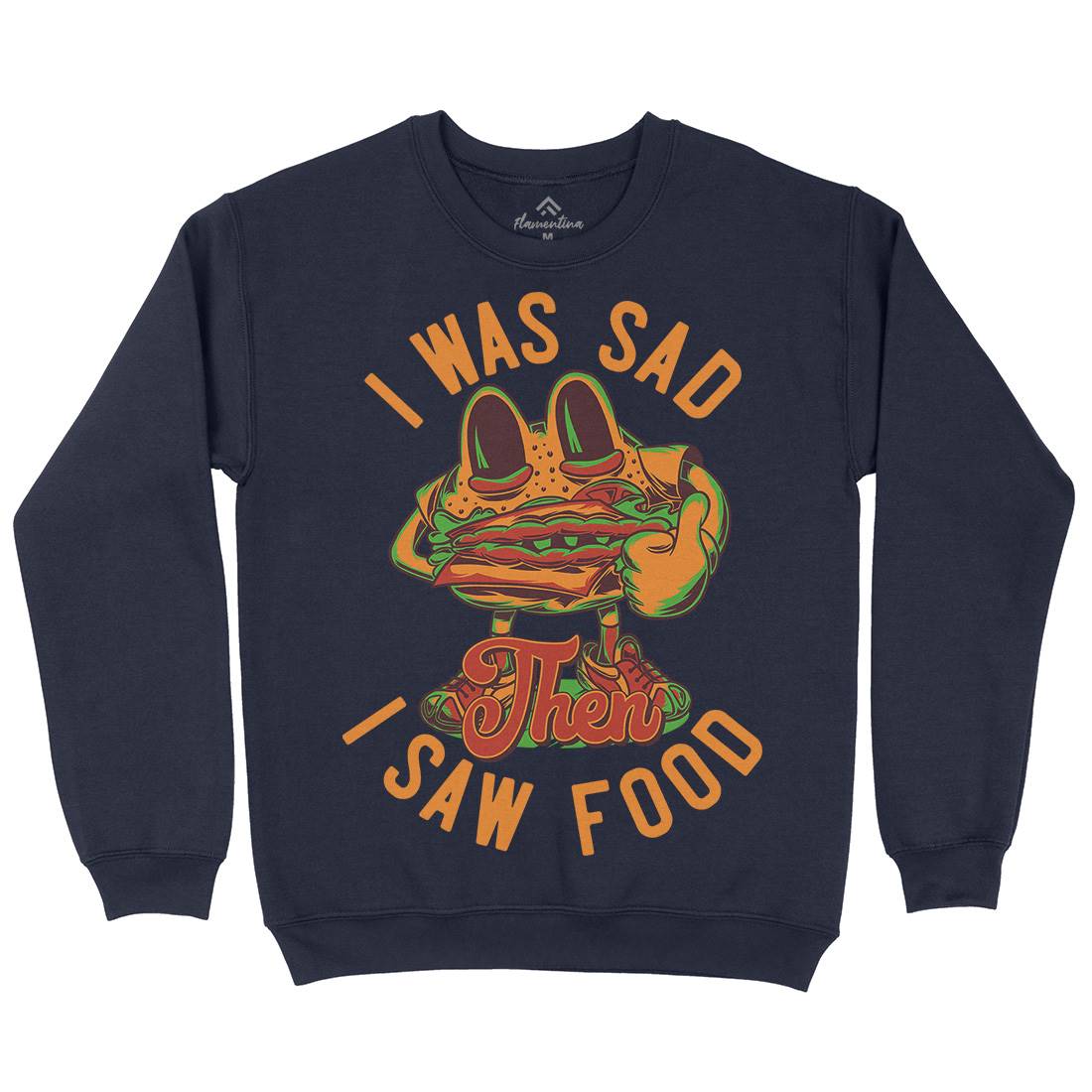 I Was Sad Kids Crew Neck Sweatshirt Food C819