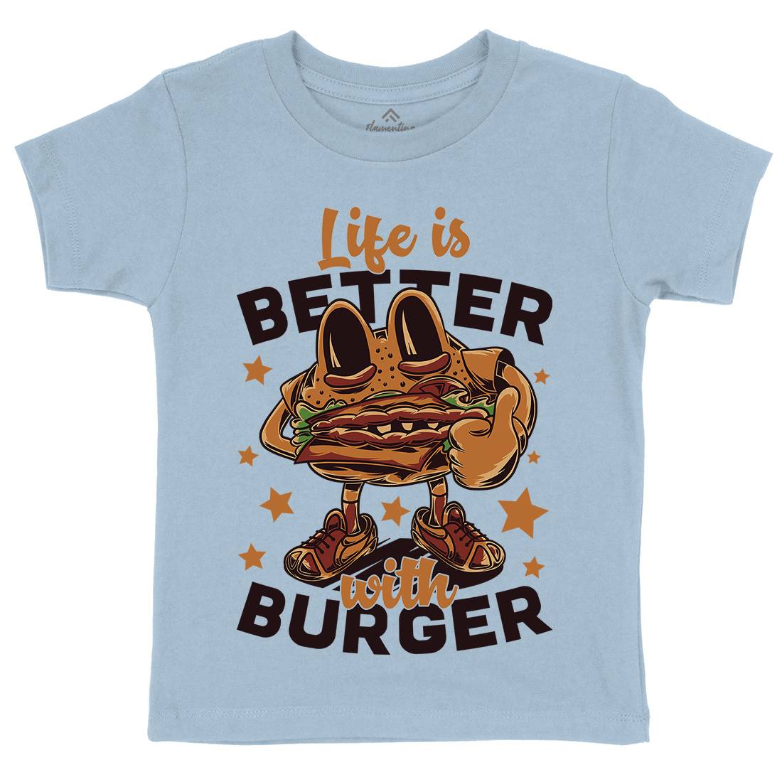 Life Is Better Kids Crew Neck T-Shirt Food C820