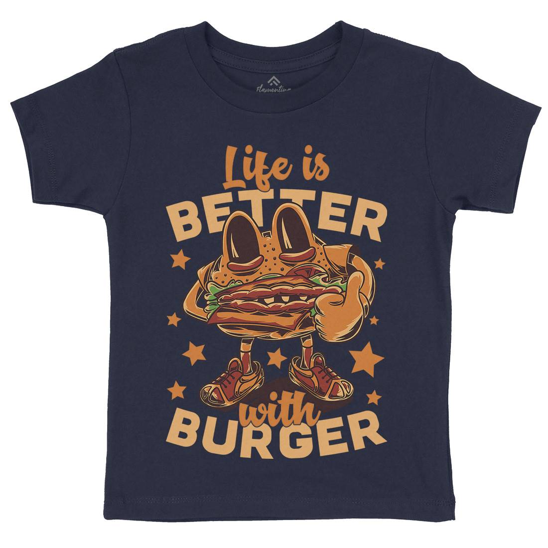 Life Is Better Kids Organic Crew Neck T-Shirt Food C820